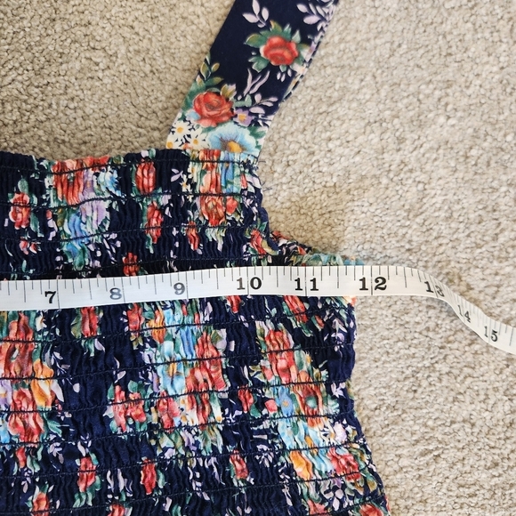 Vintage Honolulu Hawaii Smocked Tank Midi Dress Summer Retro Tiki Beach Resort - Picture 9 of 16